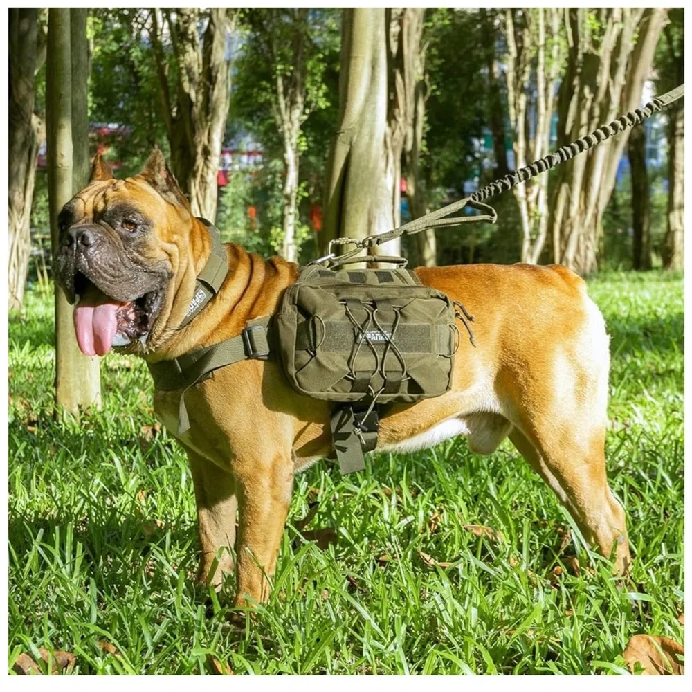 Tactical Dog Harness elite spanker saddle bag